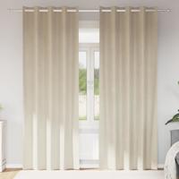 VidaXL Verduisterende gordijnen 2 pcs crème 140 x 225 cm fluweel