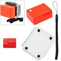 Floaty spons Waterdicht hoesje Backdoor dekken met 3M zelfklevend Sticker + Lanyard voor SJ4000 / SJ5000 / SJ6000