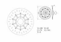 BREMBO Serie Oro remschijf, remschijven voor de moto, vast 68B407D2