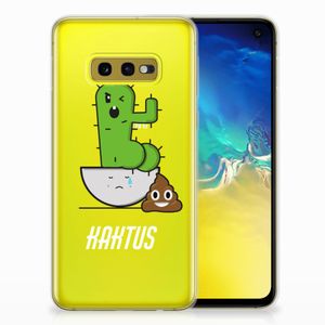 Samsung Galaxy S10e Telefoonhoesje met Naam Cactus Poo