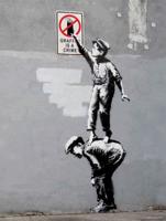 Kunstdruk Brandalised Grafitti Is a Crime 30x40cm Kunstdruk Brandalised Grafitti Is a Crime 30x40cm