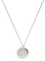 A.P.C. collier à pendentif gravé - Argent