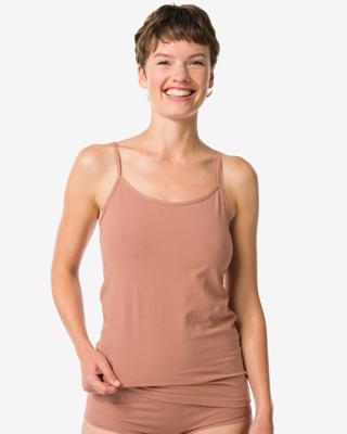 HEMA Dameshemd spaghettibandjes perfect comfort katoen lichtbruin (lichtbruin)