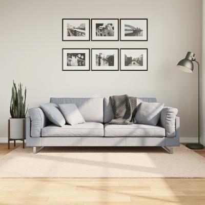 VidaXL Vloerkleed huarte laagpolig zacht wasbaar 140x200 cm beige