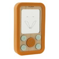 Trixie houten siliconen baby telefoon - mr. fox