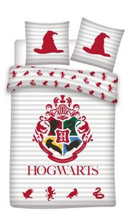 Harry Potter dekbedovertrek wit rood - 140 x 200 cm 70 x 90 cm