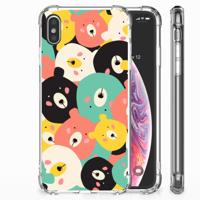Apple iPhone Xs Max Stevig | Bumper Hoesje | Bears