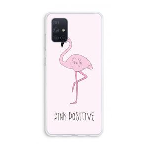 Pink positive: Galaxy A71 Transparant Hoesje