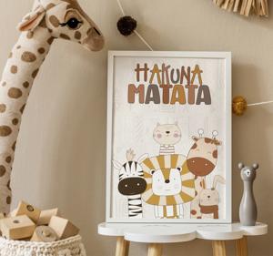 Hakuna matata kinderkamer poster