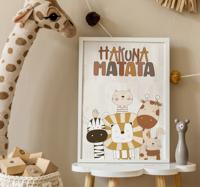 Hakuna matata kinderkamer poster