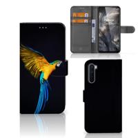 OnePlus Nord | Telefoonhoesje | Met pasjeshouder | Papegaai
