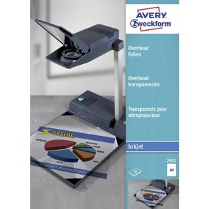 Avery-Zweckform OHP Inkjetfolie 2502 Inkjetfolie voor overheadprojectoren DIN A4 Inkjet Transparant 50 stuk(s)