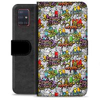 Samsung Galaxy A51 Premium Portemonnee Hoesje - Graffiti