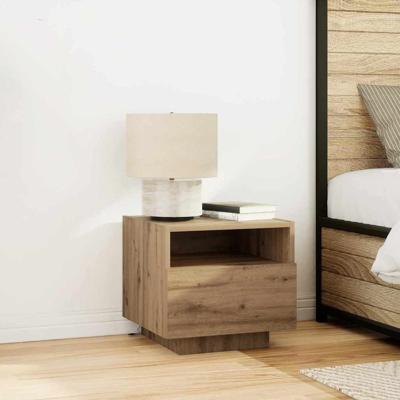 Nachtkastje 2 pcs artisanaal eikenkleurig 40 x 39 x 37 cm