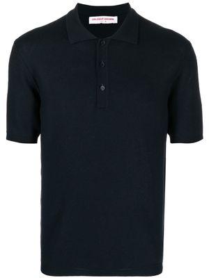 Orlebar Brown polo à patte de boutonnage - Bleu