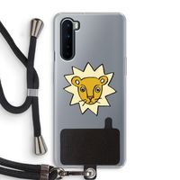 Kleine leeuw: OnePlus Nord Transparant Hoesje met koord