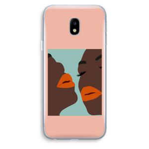 Orange lips: Samsung Galaxy J3 (2017) Transparant Hoesje