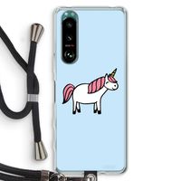 Eenhoorn: Sony Xperia 5 III Transparant Hoesje met koord