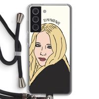 Mary Kate: Samsung Galaxy S21 FE Transparant Hoesje met koord