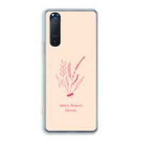 Where flowers bloom: Sony Xperia 5 II Transparant Hoesje