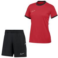 Nike Academy 25 Trainingsset Dames Rood Zwart Wit