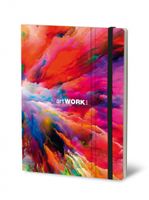 Stifflexible notitieboek Cloud Splash 15 x 21 cm papier 192 pag's - thumbnail