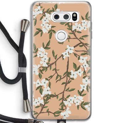 Blossoming spring: LG V30 Transparant Hoesje met koord