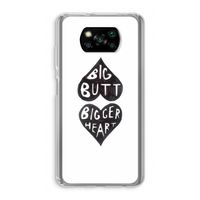 Big butt bigger heart: Xiaomi Poco X3 Pro Transparant Hoesje