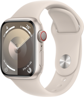 Apple Watch Series 9 41 mm Digitaal 352 x 430 Pixels Touchscreen 4G Beige Wifi GPS - thumbnail