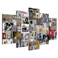 Schilderij - Art of Collage: Banksy IV