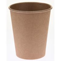 Excellent Houseware papieren koffiebeker/drinkbeker - 60x stuks - 250 ml - gerecycled kraft papier