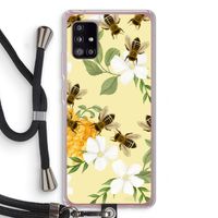 No flowers without bees: Samsung Galaxy A51 5G Transparant Hoesje met koord