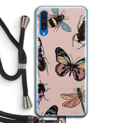 Tiny Bugs: Samsung Galaxy A50 Transparant Hoesje met koord