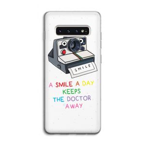 Smile: Samsung Galaxy S10 4G Transparant Hoesje