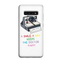 Smile: Samsung Galaxy S10 4G Transparant Hoesje Smile: Samsung Galaxy S10 4G Transparant Hoesje