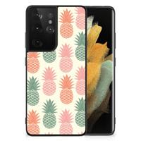 Samsung Galaxy S21 Ultra Back Cover Hoesje Ananas Samsung Galaxy S21 Ultra Back Cover Hoesje Ananas