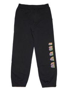 Marni Kids logo-print cotton track pants - Noir