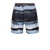 Protest tie-dye zwemshort Troy donkergrijs/lichtblauw - thumbnail