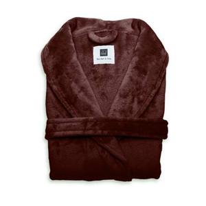 Zo Home Flanel Fleece Badjas Cara - mahogany red - S