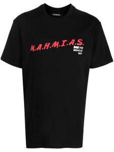 Nahmias t-shirt en coton à logo imprimé - Noir