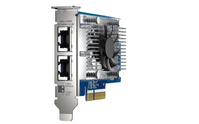 QXG-10G2T-X710 - Netwerkadapter - PCIe 3.0 x4 laag profiel - 10Gb Ethernet x 2 - voor QNAP QSW-1208-8C, QSW-M2108-2C