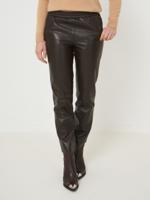 Loose fit leren broek