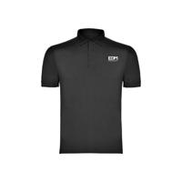 Herenpolo met Korte Mouwen EDM Zwart Maat XL