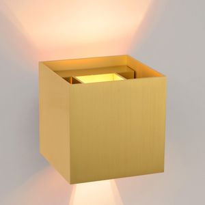 Lucide Xio wandlamp 10x10cm G9 goud mat