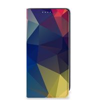 Samsung Galaxy A41 Stand Case Polygon Dark