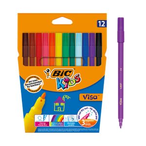 BIC Kids Visa viltstift Fijn Meerkleurig 12 stuk(s)