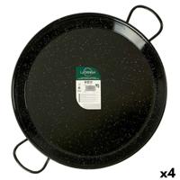 Pan La Dehesa 0260-LD 0260-LD Zwart Geëmailleerd Staal Ø 60 cm (4 Stuks)
