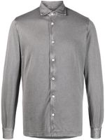 Fedeli chemise en coton à manches longues - Gris - thumbnail