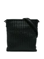 Bottega Veneta Pre-Owned sac à bandoulière à design tressé (2012-2023) - Noir