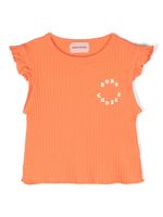 Bobo Choses t-shirt volanté à logo imprimé - Orange - thumbnail